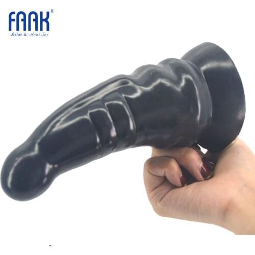 FAAK 2018 Sex Products Hat Shape Silicone Anal Plug Suction Dildos Sex Toys for Woman Prostate Massage Erotic Toys Masturbator