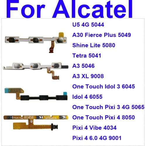 Power & Volume Flex Cable For Alcatel Pixi 4 Vibe OT4034 4034 4034A 4034D Power Up/Down Switch Button Control Flex Ribbon