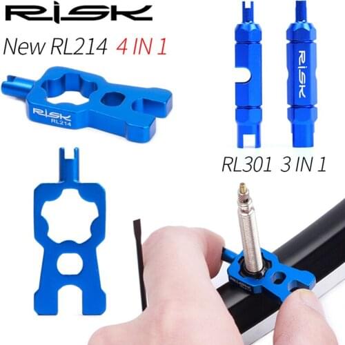 Bicycle Valve Tools Wrench Multifunction Valve Core Disassembly Tool French Valve Tube Tire Installation Tool RL214&RL301
