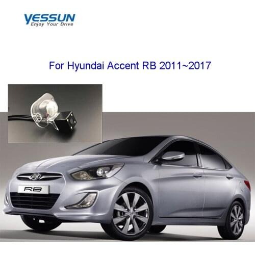 Yessun HD CCD Night Vision Rear camera For Hyundai Accent RB 2011 2012 2013~2017 license plate camera with led/reversing camera