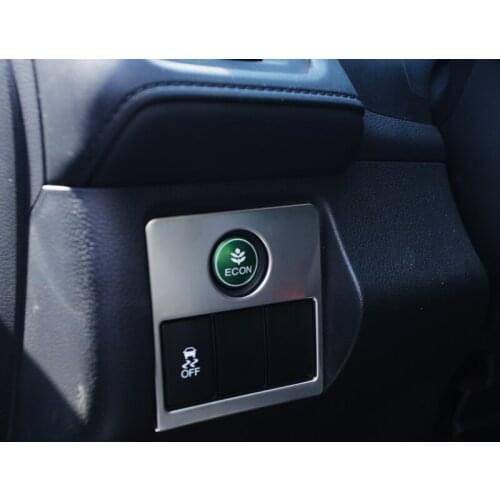 My Good Car Car Stainless Steel Energy Saving Switch Decoration Sticker Econ Panel Cover Trim for Honda HRV HR-V 2014 - 2017