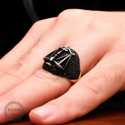 Balance Ring 925 Silver Mens. Mens Jewelry Stamped With Silver Stamp 925 All Sizes Are Available