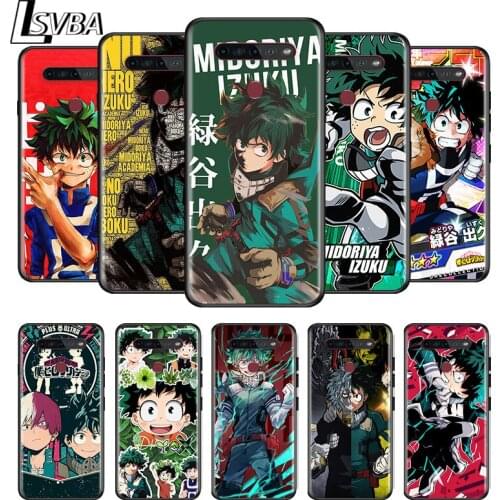 My Hero Academia For LG G8 V30 V35 V40 V50 V60 Q60 K40S K50S K41S K51S K61 K71 K22 K31 K42 K92 ThinQ 5G Black Phone Case