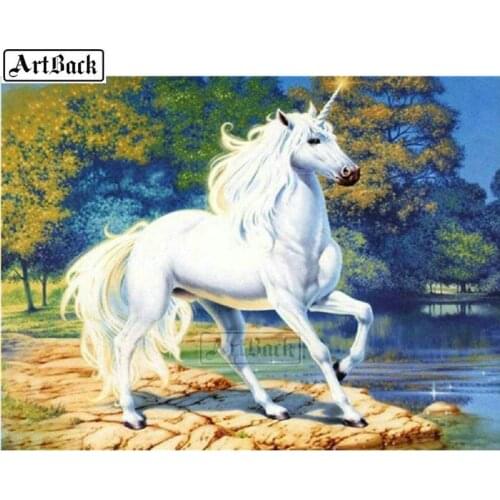 New diy diamond painting unicorn kit full square / round drill 3d diamond embroidery resin mosaic home decoration SE99