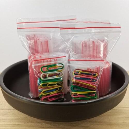 Small Plastic Bags Jewelry Zip Zipped Lock Reclosable Clear Packaging Bags 100Pcs Receive Bags Gift Jewelry Product Packagi