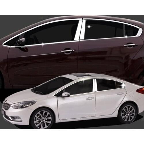 For KIA K3 2013-2018 2019-2020 Window trim Stainless steel Body trim decoration