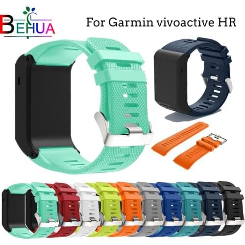 Silicagel soft strap For Garmin vivoactive HR Sport Wrist Strap Bracelet Strap Band For Garmin vivoactive HR Replacement Straps
