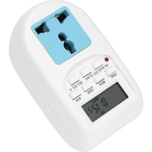 EU Plug New Energy Saving Timer Programmable Electronic Timer Socket Digital Timer Household Appliances For Home Devices HotSale