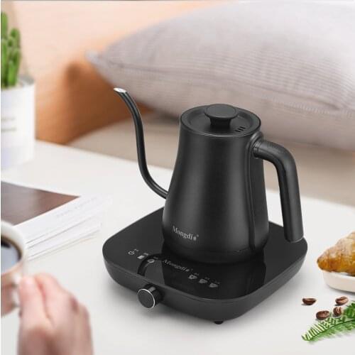 Intelligent temperature control hand brewing coffee pot temperature control fine mouth pot stainless steel tea brewing hand pot