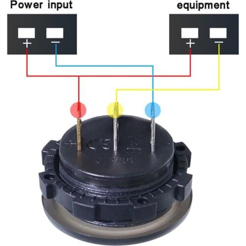 Universal DC 9V to 48V 10A Digital Voltmeter Ammeter Voltage Current Meter Measurement LED Display For 12V 24V 36V Electric bik