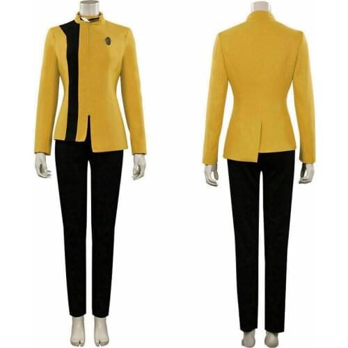 Female uniform Discovery s4 cosplay costume yellow costume Halloween