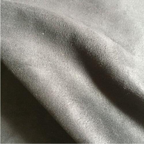 0.8MM thickness High-quality Figured Sea-island black upholstery Microsuede ultra suede PU leather material