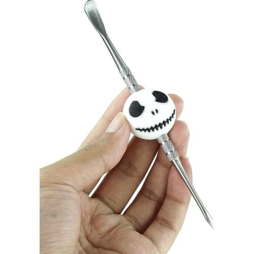 1 PC Skull Design Wax Carving Dab Tool Stainless Steel Sculpting Tool Spoon 4.8 Inch