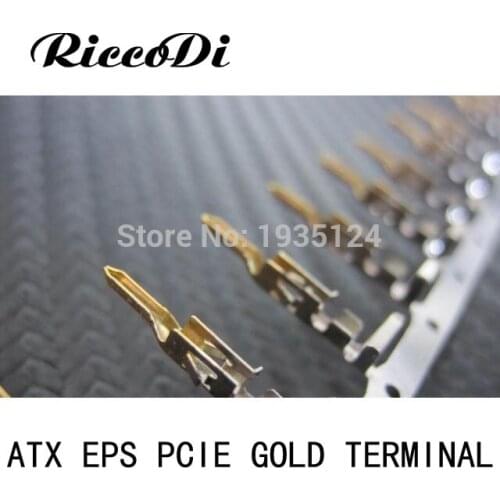 100/200Pcs Male 4.2mm Pitch ATX / EPS PCI-E Half Gold Plated Crimp Pins with Long Legs 5559 Connector/Plug/Terminals