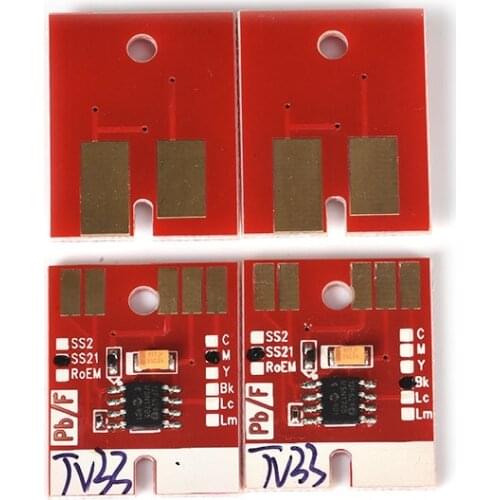 4colors Eco solvent plotter for Mimaki Permanent chip JV33 JV5 CJV30 ink cartridge chip SB52 SB51 BS2 BS3 SS21 ES3 SS2 HS chips