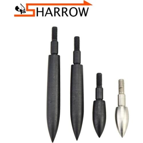 4 Pcs Archery Thread Interpolation Arrowhead 100Grain-350Grain Black/Silver Hunting Shooting Accessories Outdoor Sports
