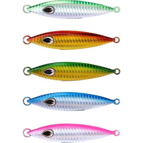 Hengjia 50pcs 20G 30G 40G Multi Color Jigging Fishing Lures Fishing Jigs Lead Bait Metal Bait Isca Artificial Fishing Tackle