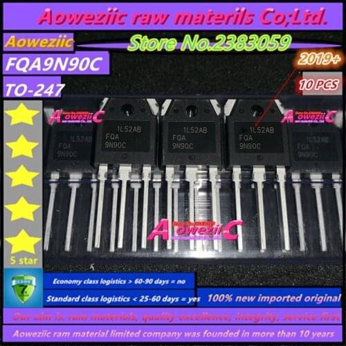 Aoweziic 2019+ 100% new imported original FQA9N90C 9N90C TO-3P N -channel FET MOS pipe welder common 9A 900V