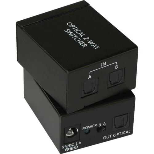 AUDIO SWITCH TOSLINK S/PDIF DIGITAL 2 PORTS