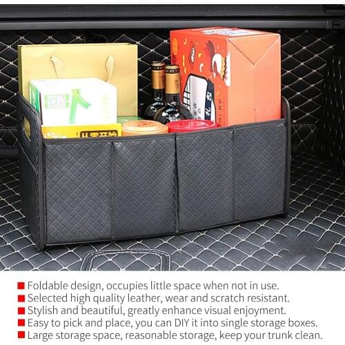Car Organizer Waterproof Portable Car Storage Organizer Folding Folding Car Trunk Organizer Stowing Tidying Auto Accessories