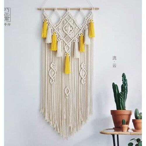 Bohemian Hand-woven Tassel Tapestry Dining Room Bedroom Wall Hanging Homestay Decoration Wall Boho Decor