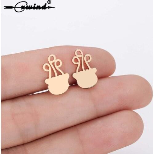 Cxwind Jellyfish Stud Earrings Women Men Birthday Gift Cute Animal Ear Post Statement Jewelry Earing Personal Giftoorbellen