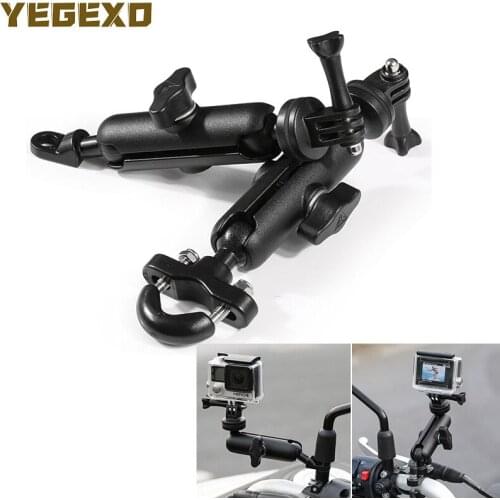 Motorcycle Camera Holder Bike Mirror Mount Bracket For BMW 1200 GS GS 800 S1000XR R1150GS C650GT R1100GS K1600 GT K1300S S1000R