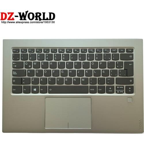 Latin Spain Backlit Keyboard with Shell Cover Palmrest Upper Case and Touchpad FPR for Lenovo Yoga 920-13IKB Laptop 5CB0Q09638