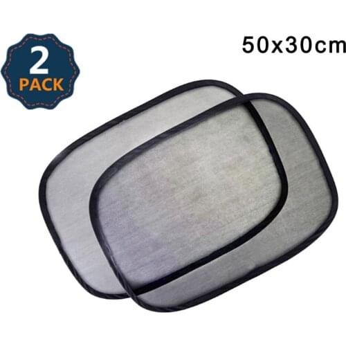 The Best 2 Pcs Car Window Shade 50*30cm Cling Kids Sun Shade For Car Window Side-Sun Glare And UV Rays Protection For Children