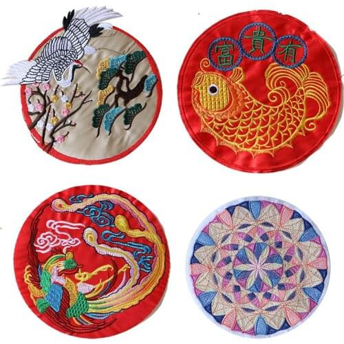 Cartoon Decorative Patch Phoenix Crane Kaleidoscope Icon Embroidered Applique Patches For DIY Iron on Badges on the Backpack