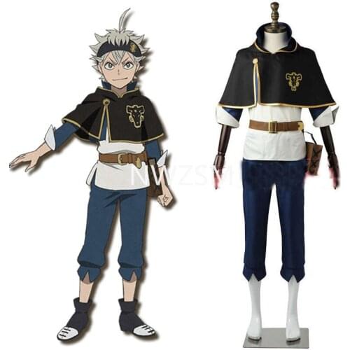 Anime Black Clover Black Bull Cape Asta Cosplay Black Cloak Five Leaf Clover Cosplay Costume Noelle Finral Cloak