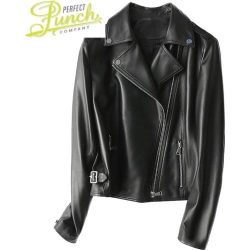 Genuine Jacket Sheepskin 2021 Leather Bomber Jackets Spring Autumn Short Slim Motorcycle HQ18-YY1821A MF206