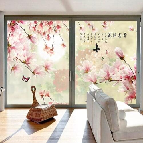 Customized electrostatic sunscreen frosted glass film light opaque office bathroom toilet window window window window sticker