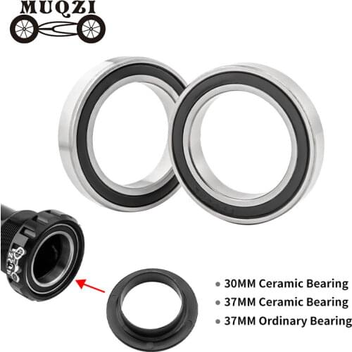 MUQZI 2Pcs Bike 37mm Bottom Bracket Bearing MTB Road Bicycle BB68-73 and BB90-92 Thread Press-In Bottom Axis Repair Bearing