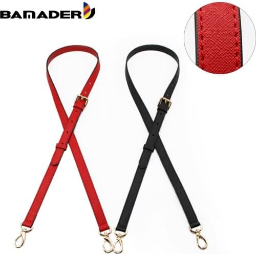 BAMADER Adjustable Thin Bag Strap Replacement Leather Cross Pattern Bag Shoulder Strap Woman Handbag Strap Accessories For Bags