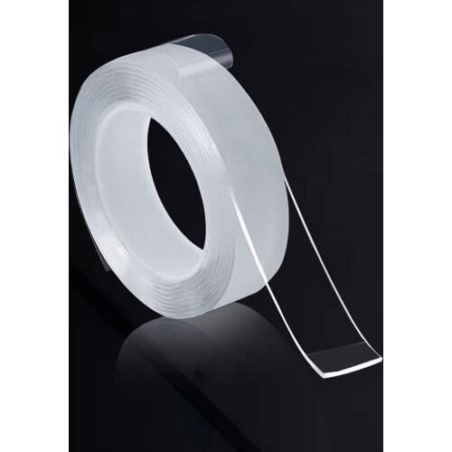 1M/2M/3M/5M 10mm Wide Car Sticker Nano Tape Double Sided Tape Transparent NoTrace Reusable Waterproof Adhesive Tape for Car Home
