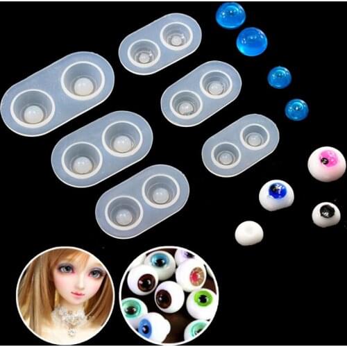 1Set DIY Doll Eyes Silicone Jewelry Tools UV Epoxy Resin Mold Pendant Mirror baby eye Shaped Jewelry Accessories craft art