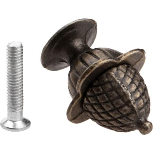 30x23mm Antique Furniture Cabinet Knobs and Handles Kitchen Drawer Cupboard Handles Jewelry Box Wooden Case Knob Pull Handle 1pc
