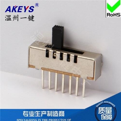 10pcs SS-15E01 (1P5T) Various heights 5-speed toggle switch No fixed feet Foot pitch seven-legged vertical