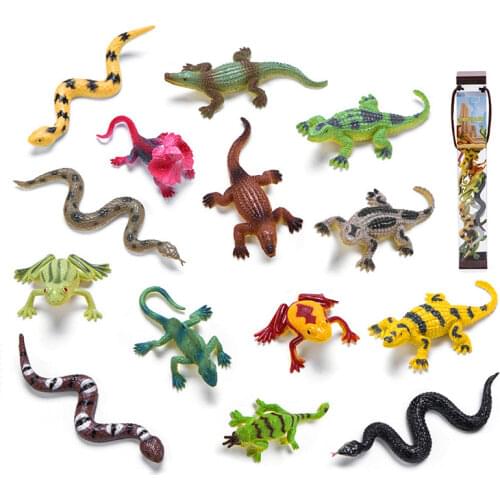14PCS Simulation Reptile Early Childhood Education Model Toys For Children, Learning And Cognitive Toys For Children