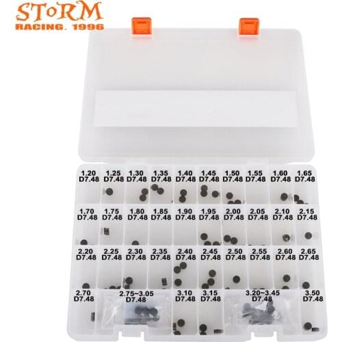 Motorcycle 141 Pcs Engine Part 7.48mm Valve Shims Kit For Kawasaki Concours Eliminator 1000 ZG ZL 1000A ER6N KL250 KLX250R 300R