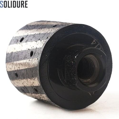 2 inch Segmented and Resin-Filled Diamond Drum Wheel M14 Thread Zero Tolerance Wheels For Granite Marble Hole Grinding Wheel