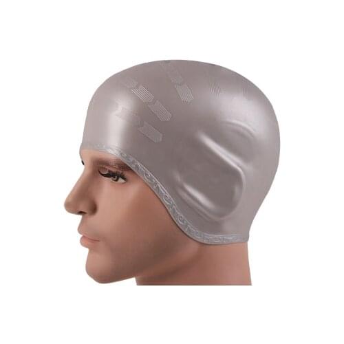 2018 professional swimmming cap ears protect silicone waterproof for long hair women men adult swim caps ladies diving hood hat