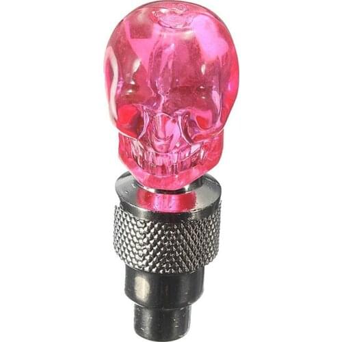 2X Valve Cap Wheel Tire LED Light Lamp for Motorcycle Bicycle Car, Red