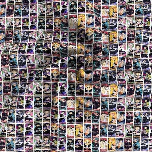 50*145cm Patchwork Cartoon Bullet Textured Liverpool Fabric Tissue Kids Home Textile for Sewing Quilting DIY Handmade