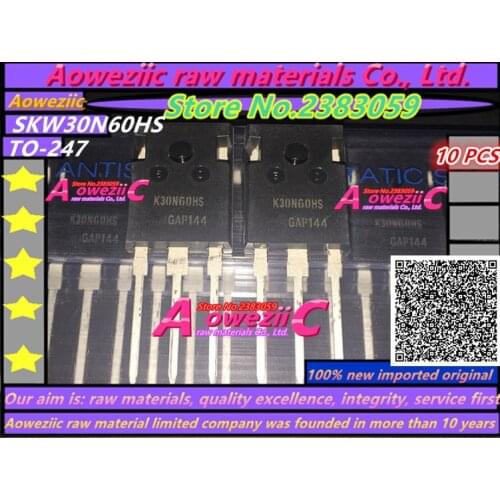 Aoweziic 100% new imported original K30N60 K30N60HS SKW30N60HS TO-247 IGBT transistor 600V 30A