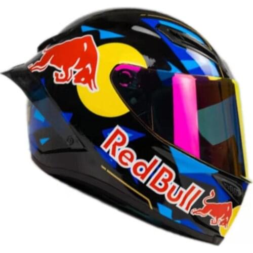 Free shipping safety helmet ECE Certificate Motocross helmet full face motorcycle helmet flip Up racing off road with big tail