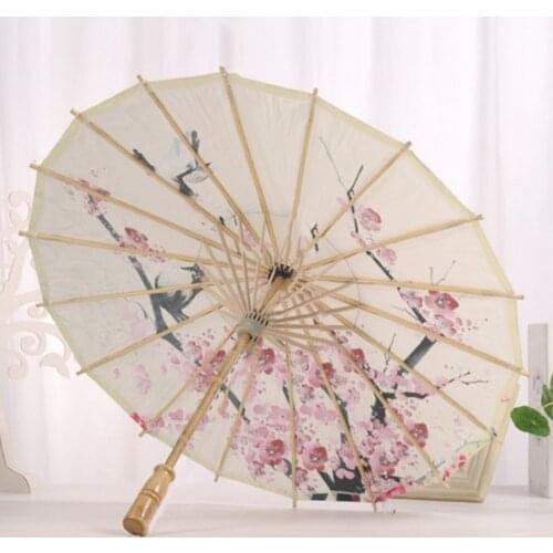 Chinese Style Oil Paper Umbrella Stage Umbrella Photography Prop Umbrella Home Office Decor Ornament Party Supplies