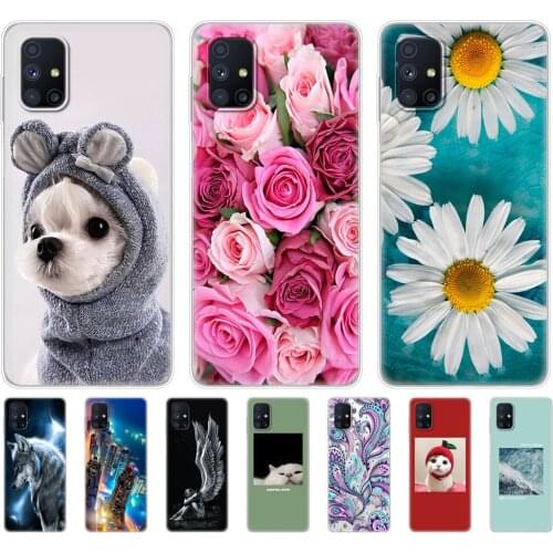 For Samsung M51 Case 6.7" TPU Soft Silicon Back Phone Cover Case For Samsung Galaxy M51 GalaxyM51 M 51 m515f Fundas Coque Bumper