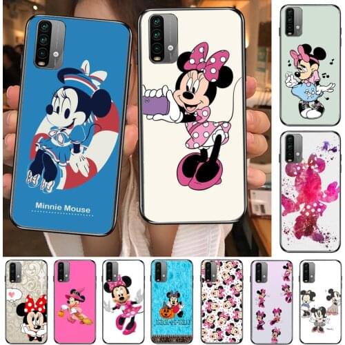 Minnie Pick Mouses Phone Case For XiaoMi Redmi 11 lite 9C 8A 7A Pro 10T 5G Anime Cover Mi 10 Ultra Poco M3 X3 NFC 8 SE cover